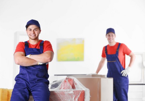 Commercial moving team planning an office relocation in Maida Vale