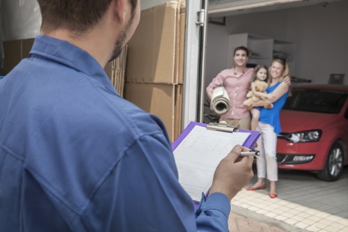 Careful handling of sofa and household furniture during a local relocation
