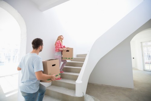 Household and office furniture collection arranged in Maida Vale