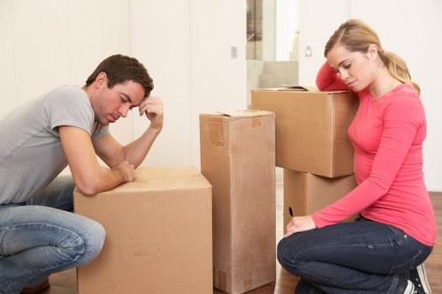 Unloading student furniture and boxes at a Maida Vale flat
