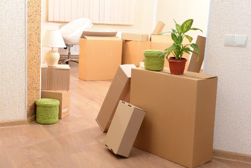 Careful loading of furniture during a local West London removal