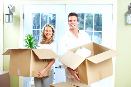 Packing and transporting office furniture during a Maida Vale relocation