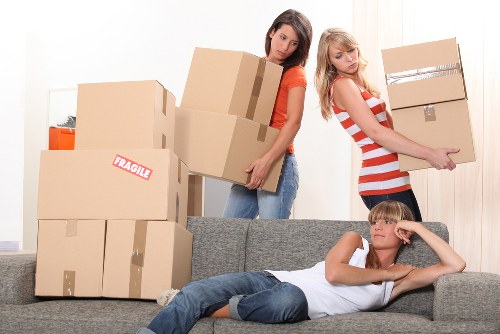 Local removal van supporting a move in west London around Maida Vale